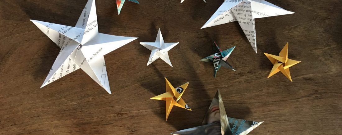 Fabrique ton étoile en origami