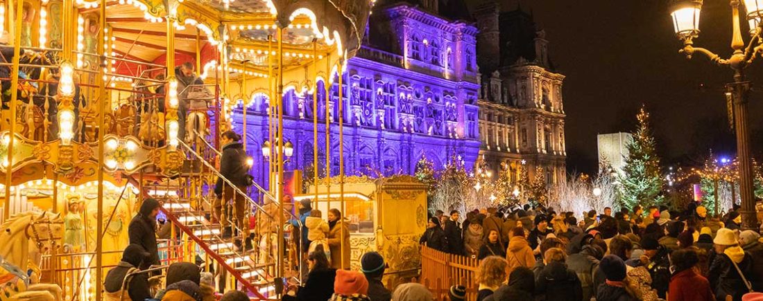 Marché de noël à paris en famille